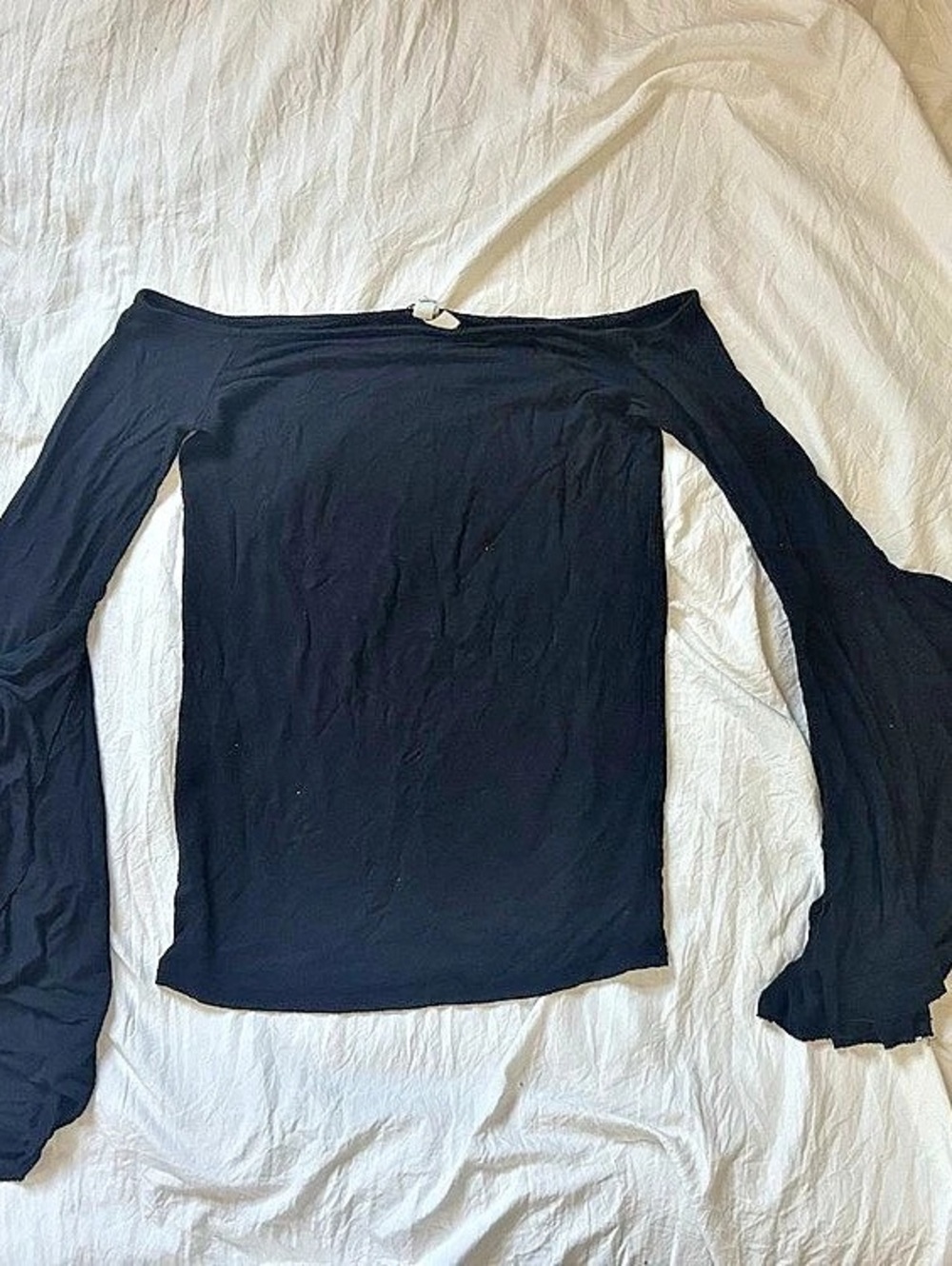 Black Bell Sleeve Top Size XS
